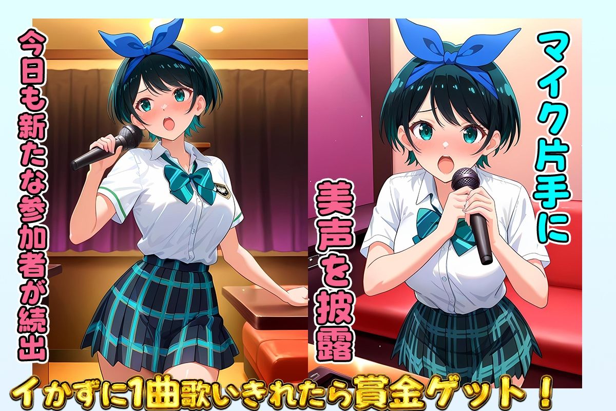 サンプル画像1:セックスカラオケ選手権！エントリーNo.8  るか(毎日5回オナニー) [d_683179]