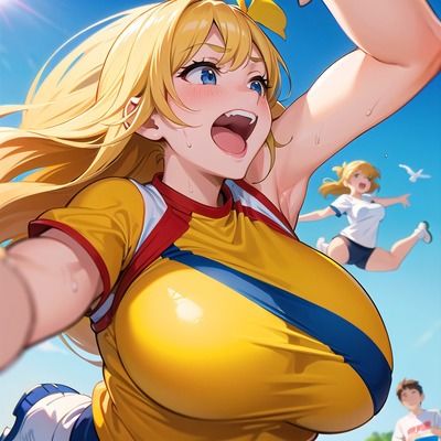 サンプル画像1:アスリート女子2(ワド鈴木) [d_683256]