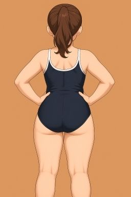 サンプル画像2:スクール水着の女の子が運動してるだけ(おさないぼたん) [d_683284]