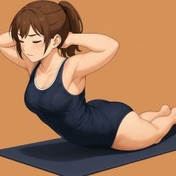 スクール水着の女の子が運動してるだけ 画像6