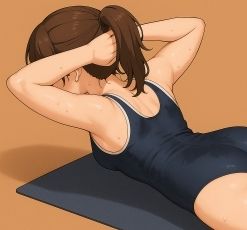 スクール水着の女の子が運動してるだけ 画像7
