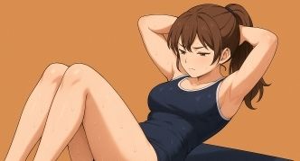スクール水着の女の子が運動してるだけ 画像8