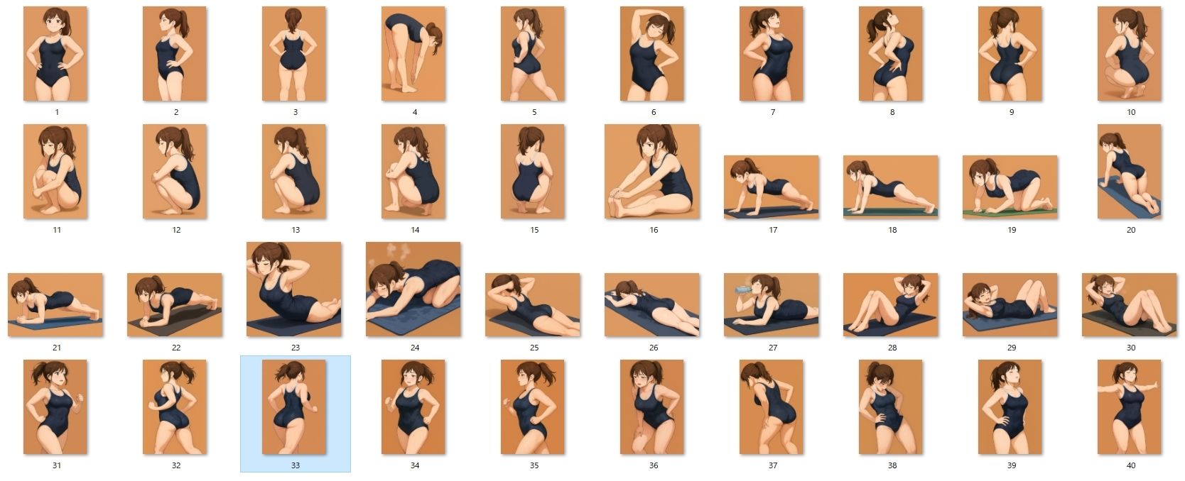 スクール水着の女の子が運動してるだけ 画像10