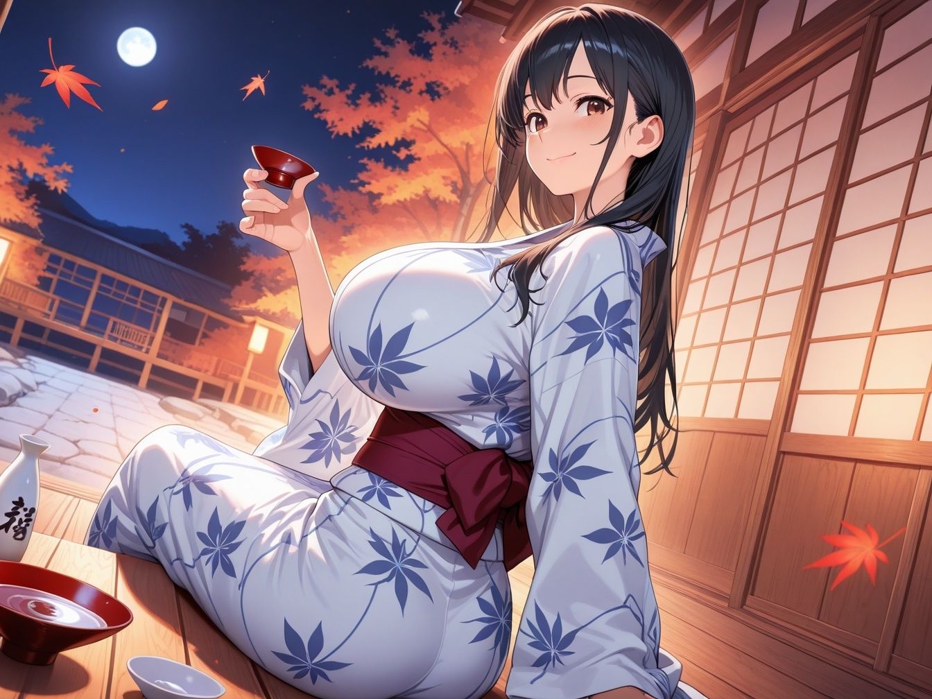 サンプル画像2:人妻と温泉旅行で中出しセックスに発展し(ホムラ) [d_683301]