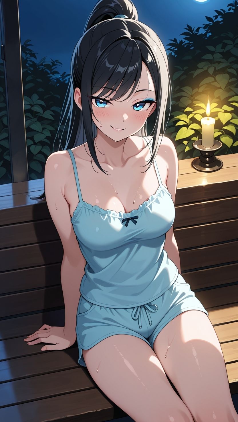 サンプル画像6:黒髪ポニテ妹が兄にだけ見せる甘えと背徳(妹学園) [d_683443]