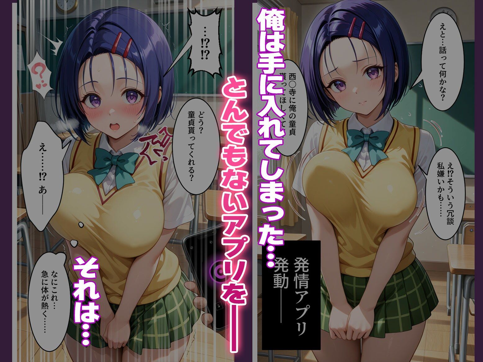 〜チートすぎる発情アプリ〜効果絶大絶頂修学旅行 古手●唯＆西●寺編 Vol.71