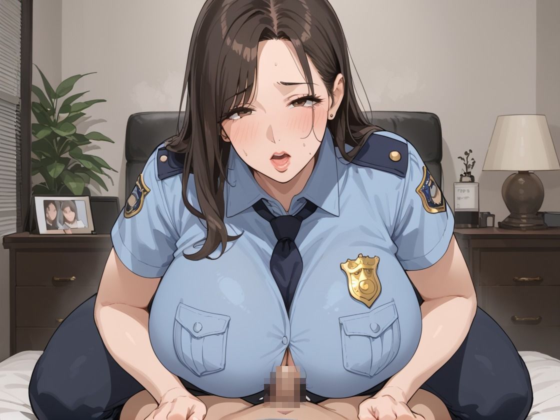 ドスケベ婦人警官に生中出ししてやった 画像1