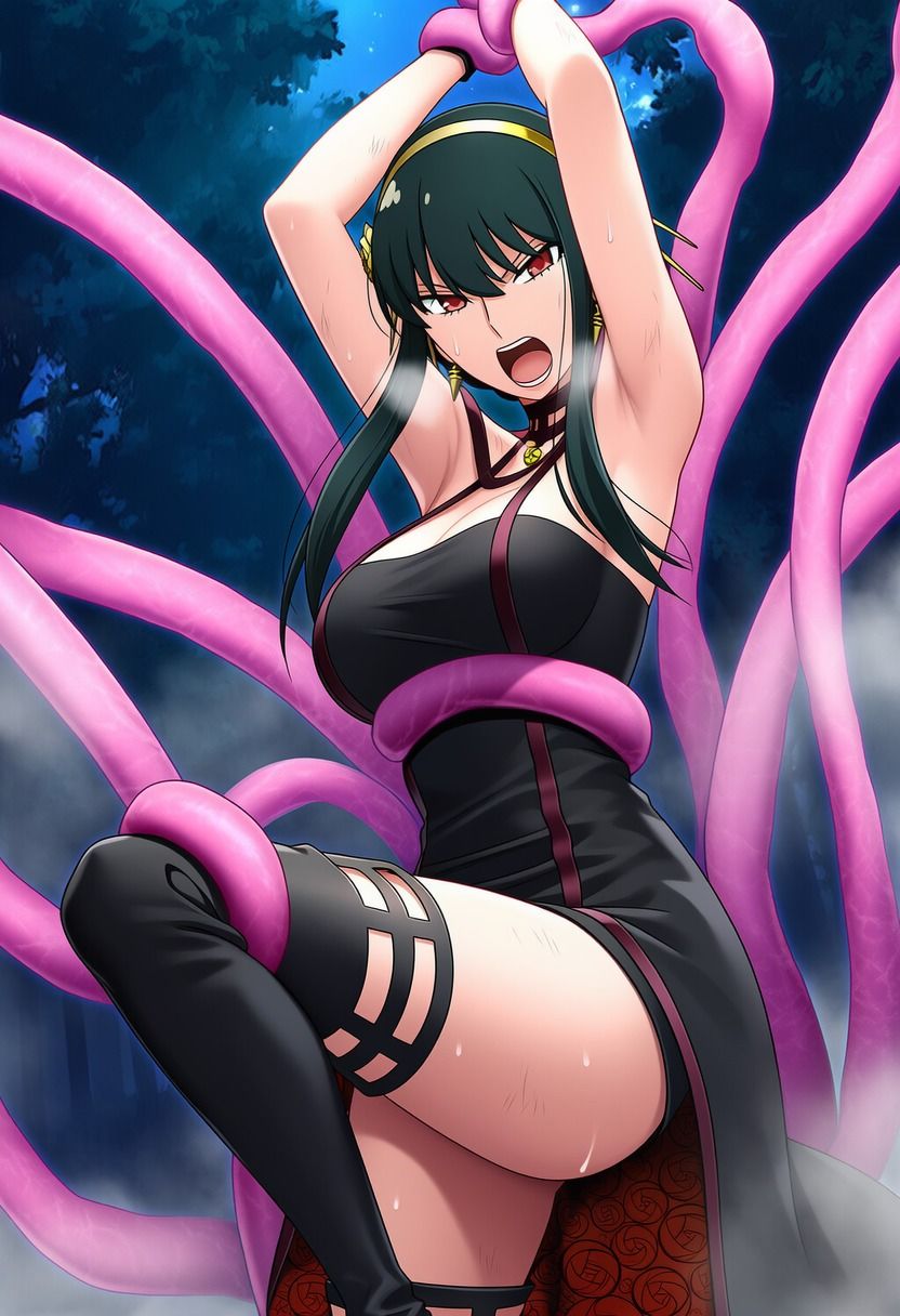 サンプル画像5:ヨル vs ぬるぬる触手(Nakki_触手・ヒロピン) [d_683534]