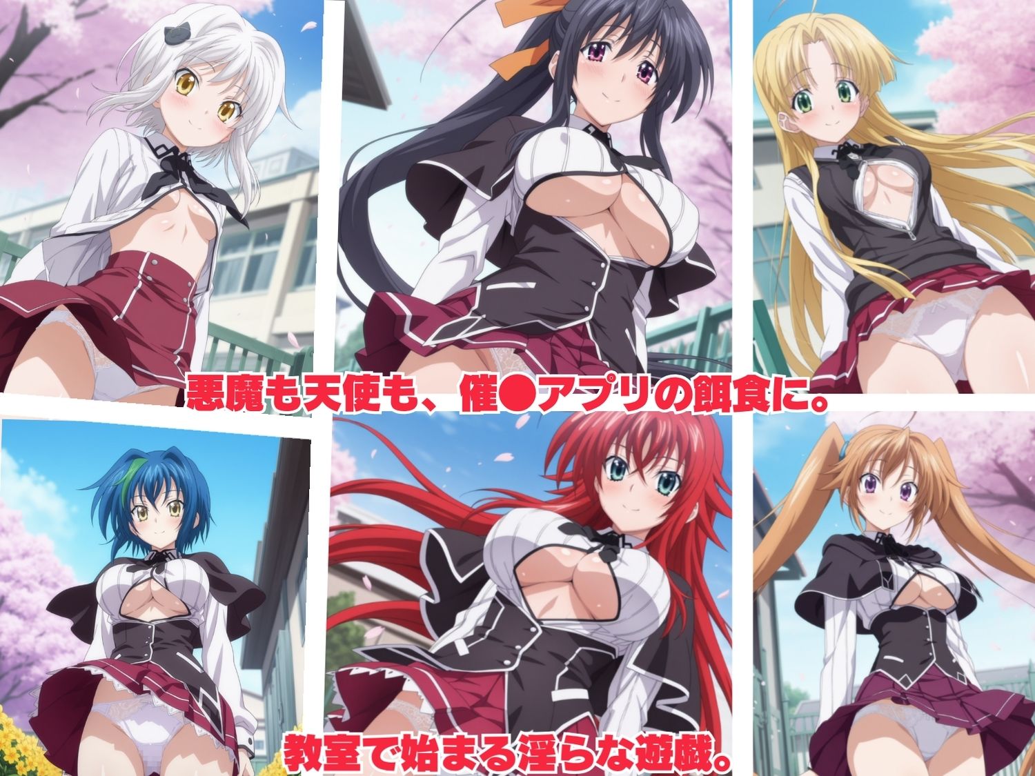 【寝取られ】天使も悪魔も全員孕ませ  〜おじさんに完全支配された禁断のハイスクール〜 画像1