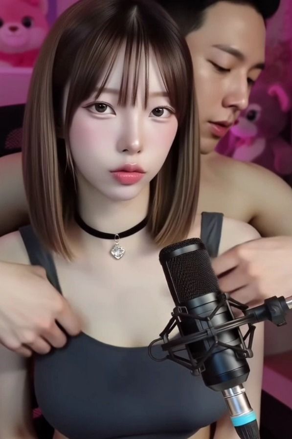 サンプル画像3:配信中に男が…2(dim) [d_683708]