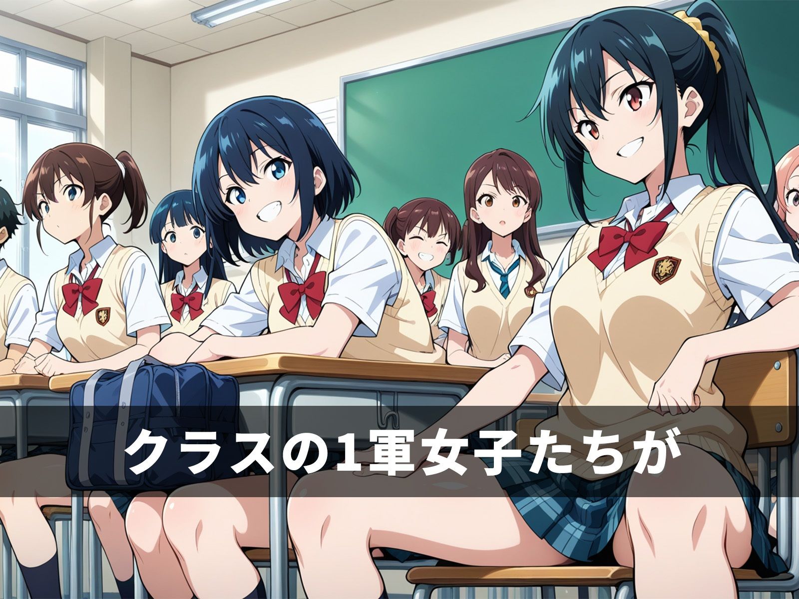 サンプル画像1:クラスの1軍女子たちと枯れるまで中出しSEX(パンドラの書庫) [d_683741]