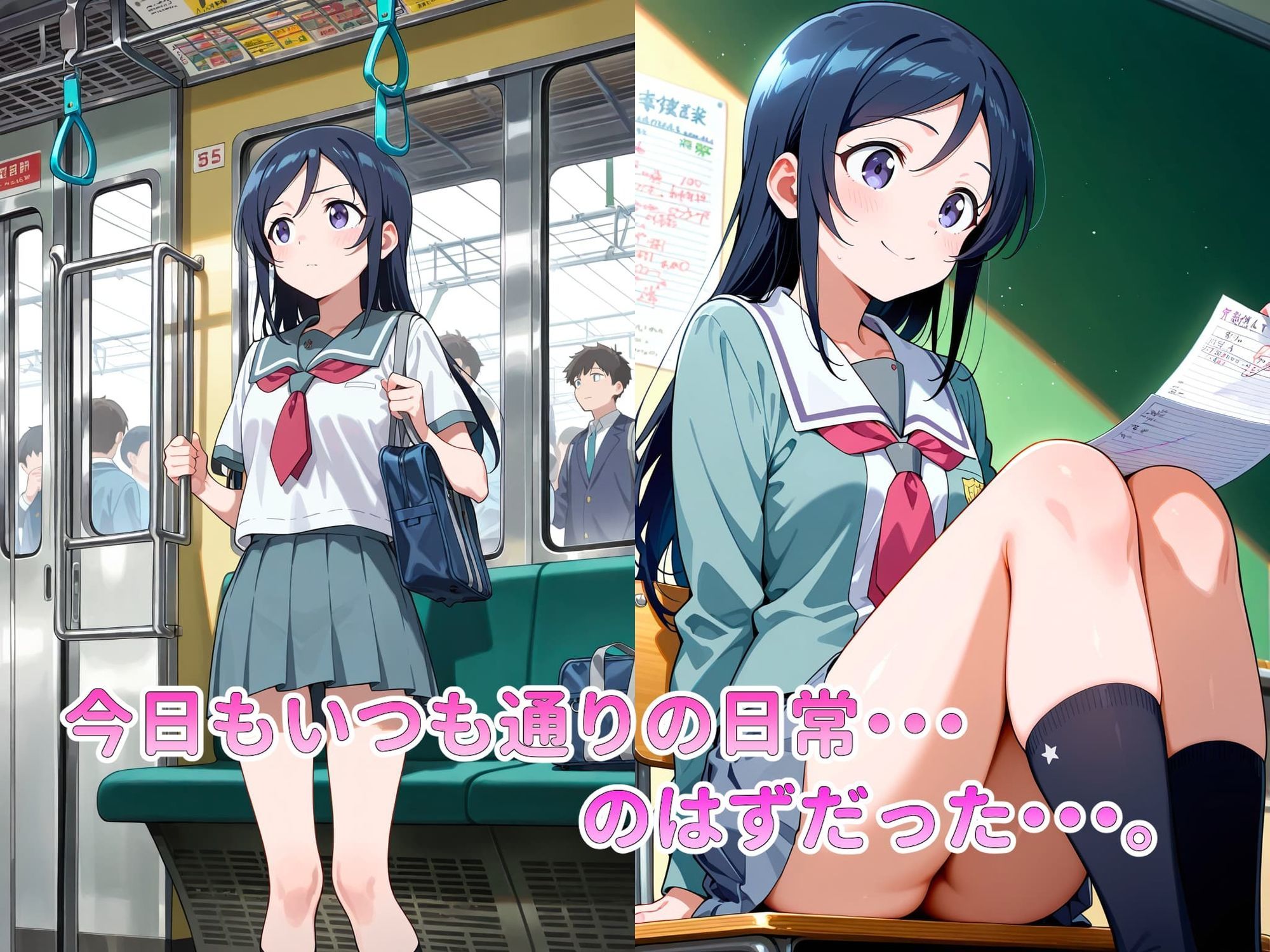 サンプル画像1:恐怖と快楽の電車内〜痴○で目覚めたワタシのカラダ〜あやせ編(潮吹きラビリンス) [d_683934]