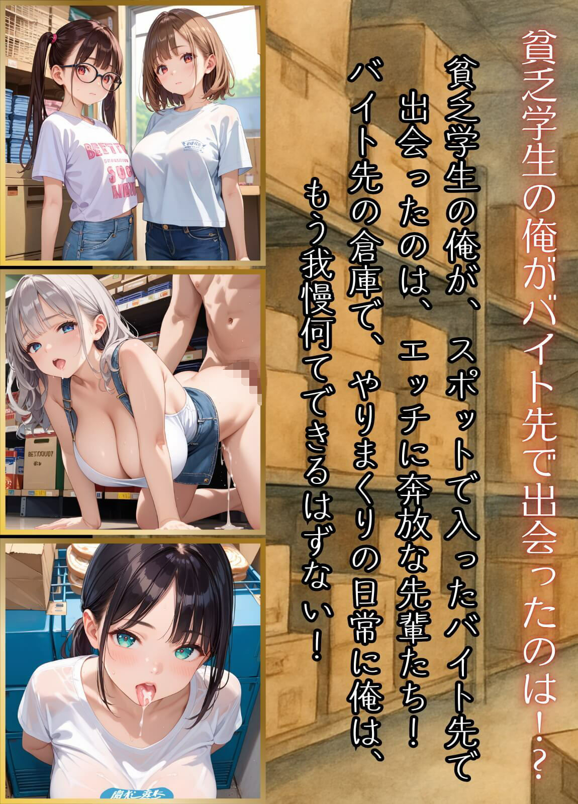 バイトの先輩がエロ過ぎて、童貞の俺はどうしたら3!?〜脱童貞のハードルが高すぎた!!〜【厳選CG260枚収録】 画像1