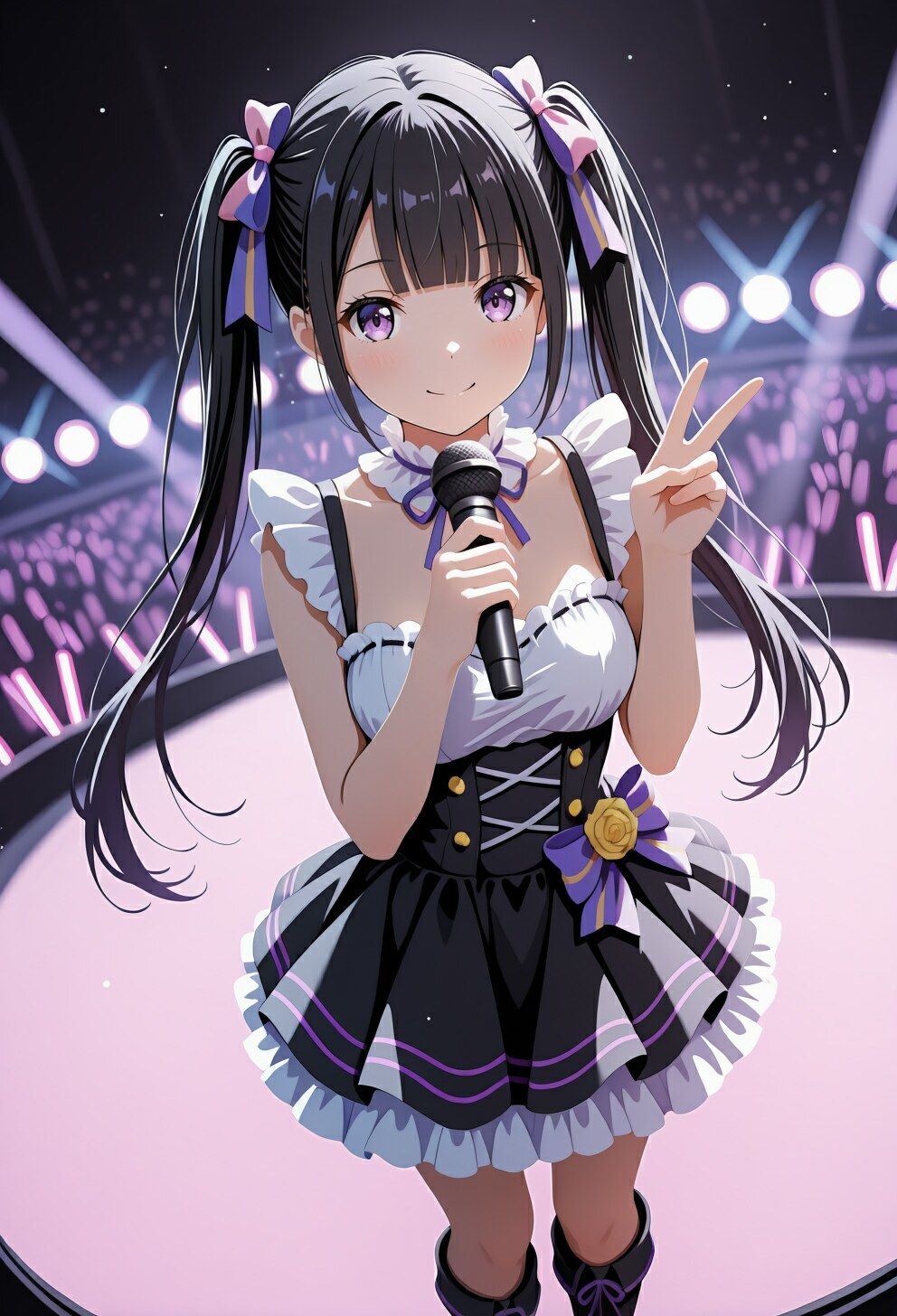 サンプル画像2:堕ちゆくアイドル ステージで交わす愛と支配、ファンの視線の狭間で(セイクロニクル) [d_683952]