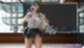 女子アナになった二階堂沙耶・早朝のニュース番組の冒頭でミニスカートでダンスすることを業務命令で強要される:Vol.005『ただの話題作りとのことで電源OFF（のはず）のカメラが4台、ローアングルから彼女のスカート内を覗き込むように設置されている:PV05_ヒョウ柄フルバックパンティで扇風機風チラ』