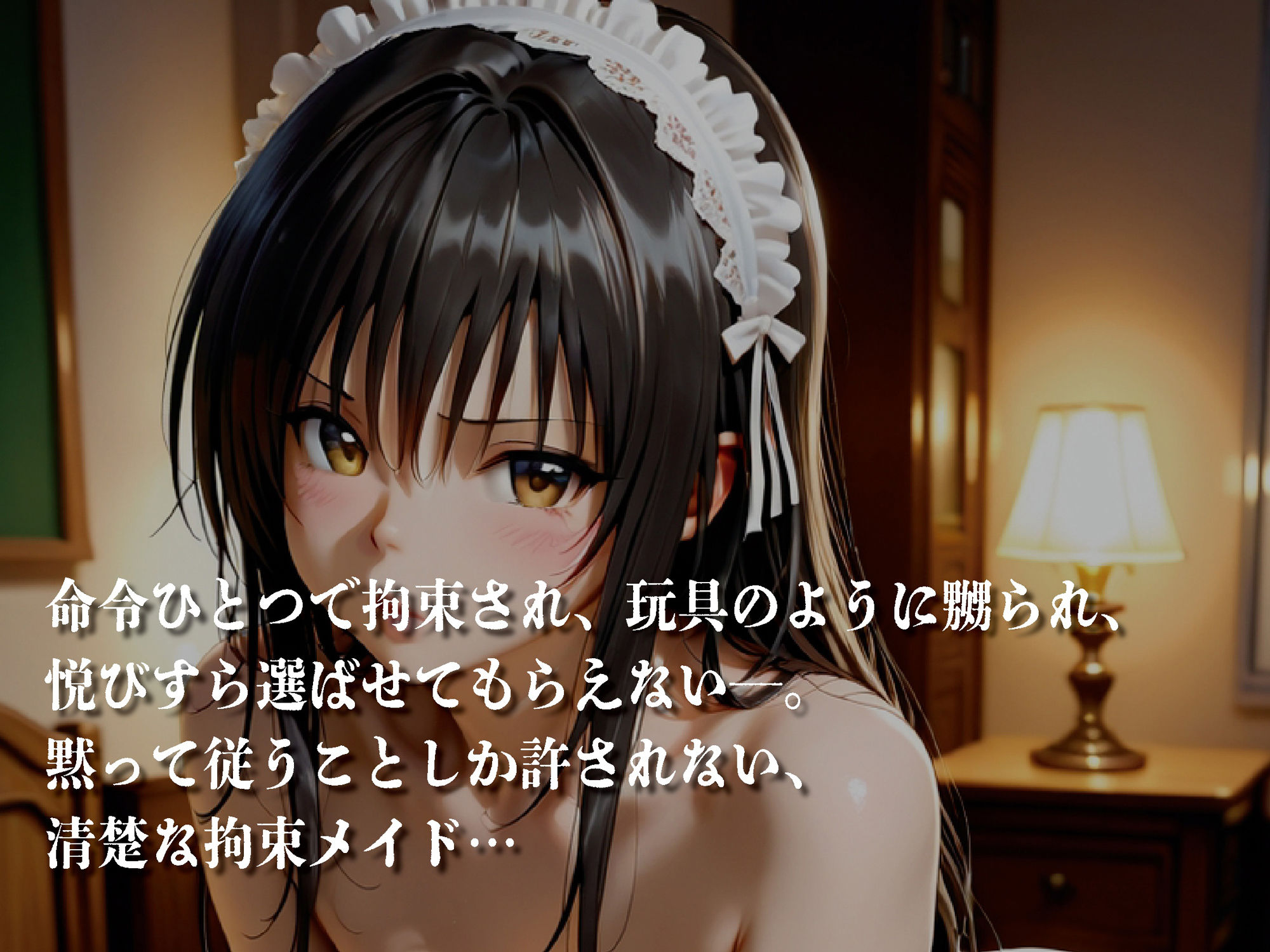 サンプル画像1:拘束メイド ―メイドの義務は肉体奉仕【豪華CG500枚収録】(奪われた純愛) [d_684130]