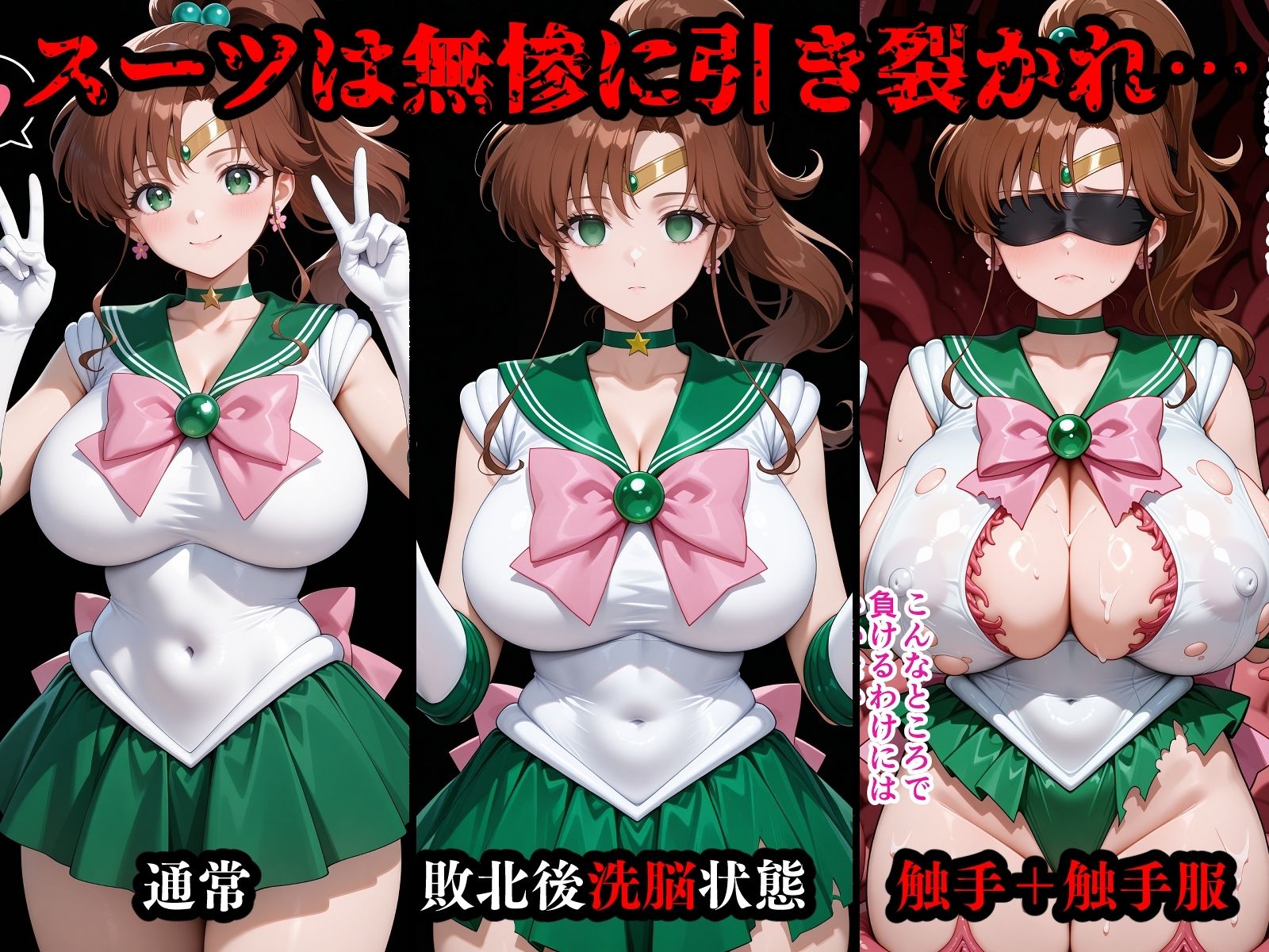 サンプル画像2:完全敗北ヒロインズ セーラームー〇・ジュ〇ター 屈服するまでが変身ヒロインだ(敗北ヒロインズ) [d_684257]