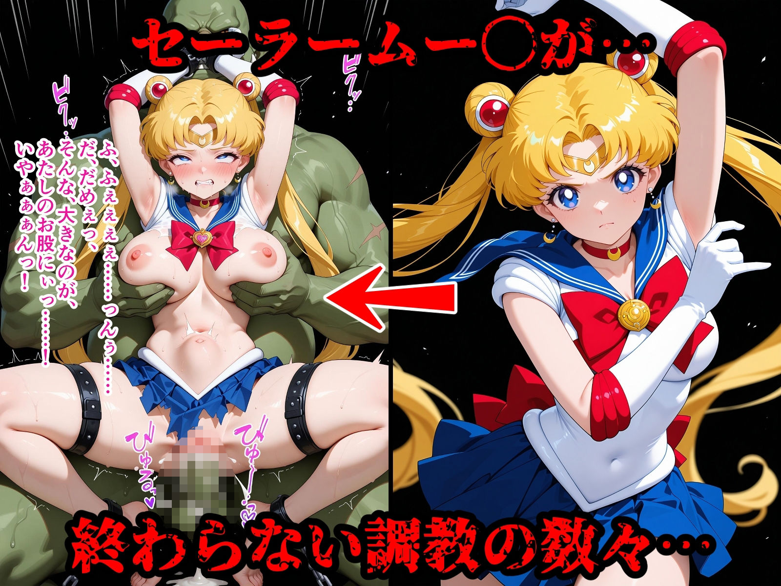 サンプル画像5:完全敗北ヒロインズ セーラームー〇・ジュ〇ター 屈服するまでが変身ヒロインだ(敗北ヒロインズ) [d_684257]