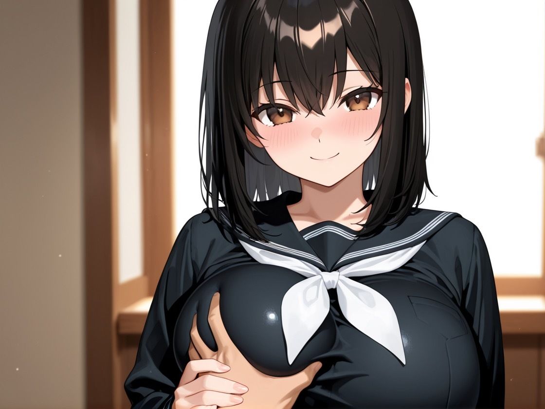 サンプル画像1:爆乳女子校生見参 〜田舎・教室編〜(つるつる紳士) [d_684267]