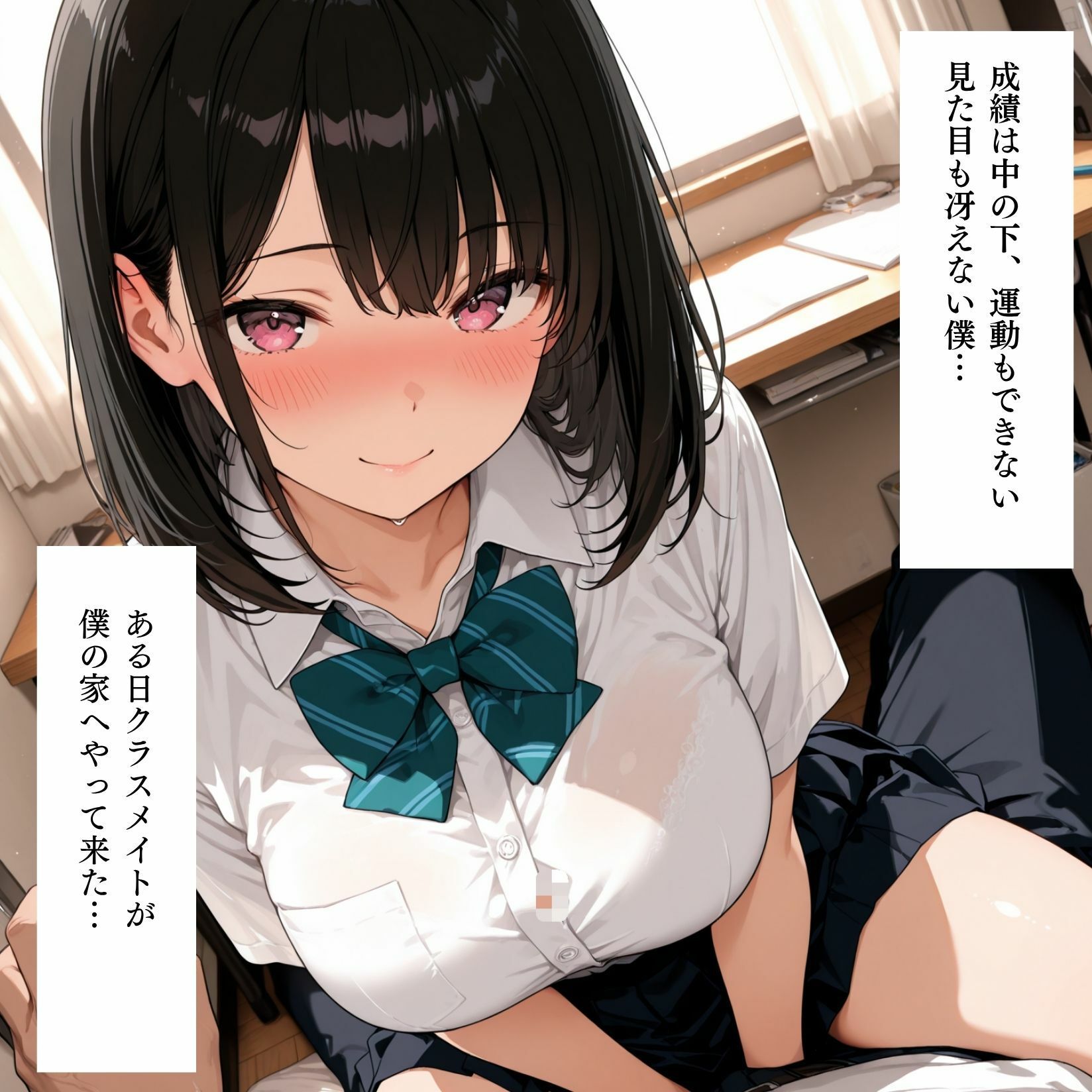 サンプル画像1:即イキ女子校生〜クラスメイトが冴えない僕で処女卒業〜(バナナと生絞り) [d_684291]