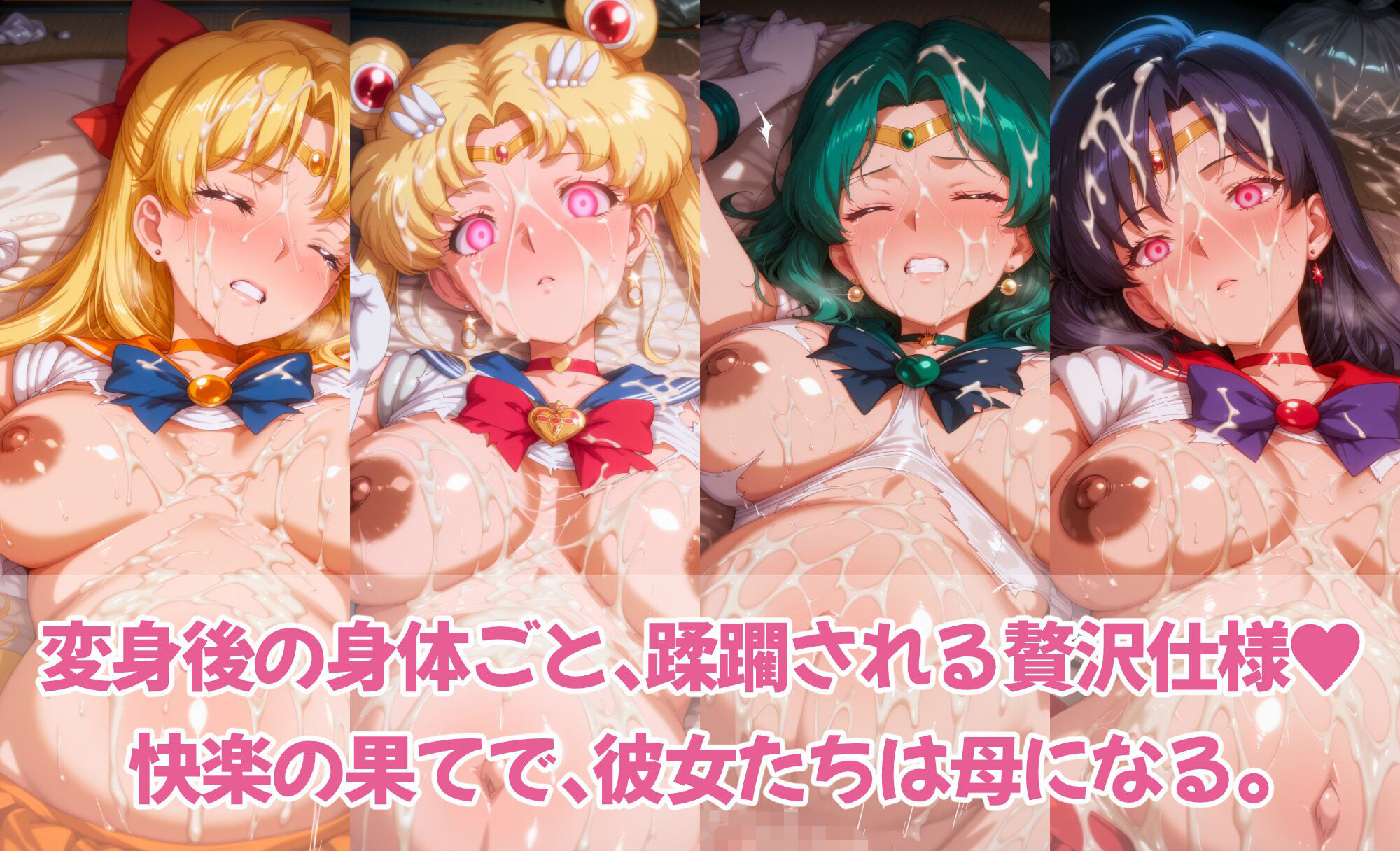 サンプル画像4:催○スマホで変身ヒロイン孕ませ -月の戦士編-(にじはら研) [d_684375]