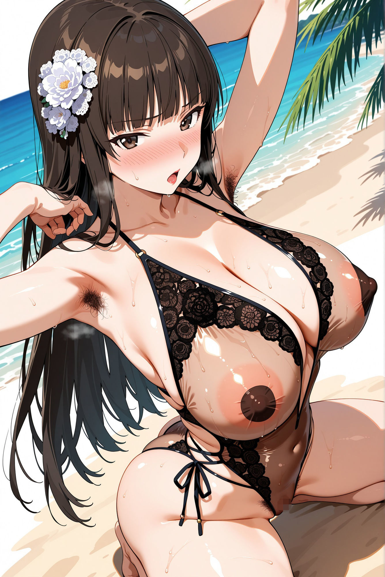 サンプル画像4:戦車道の家元 （西〇しほ）がホントの世界では絶対見せてくれない姿を見せてくれるCG集(妄想サチュレーション) [d_684462]