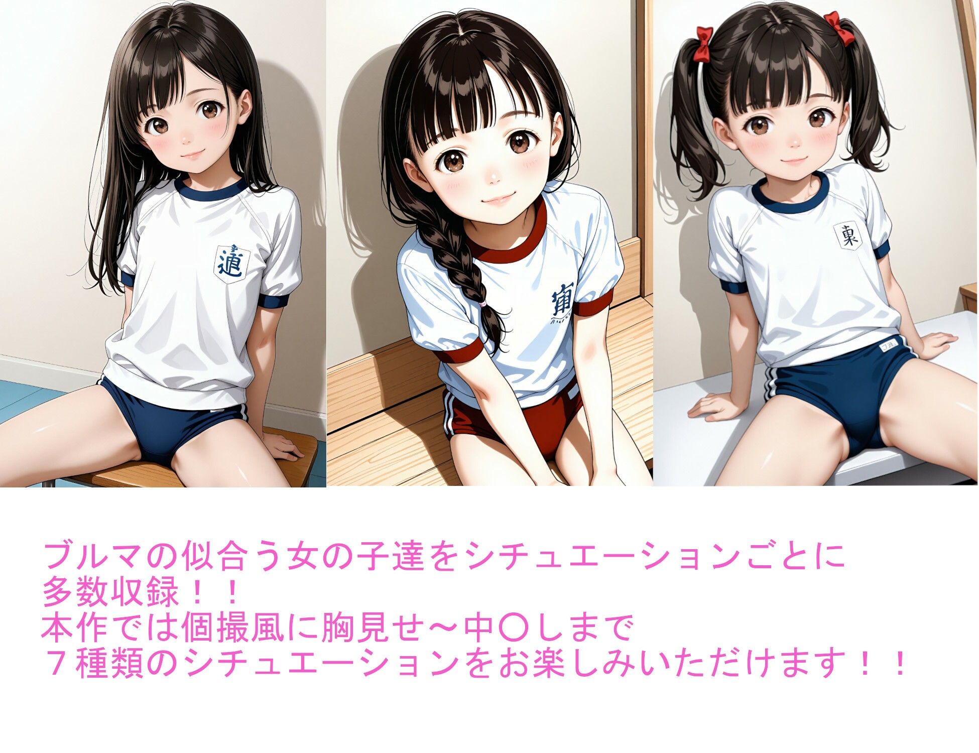 ブルマ娘のハ○撮り風写真集 サンプル画像 2