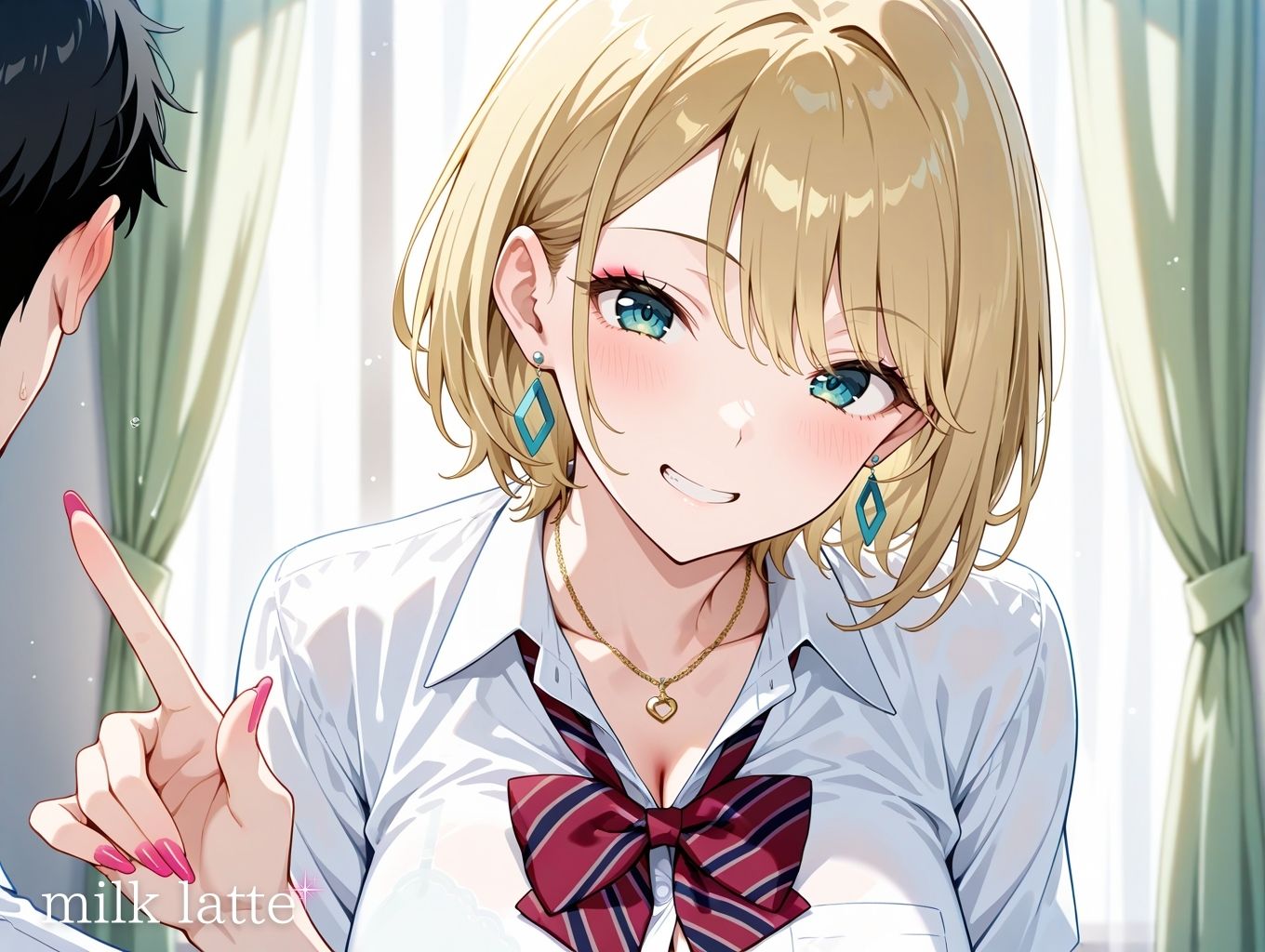 サンプル画像1:学園性活 〜白ギャル編〜(ミルクラテ) [d_684527]