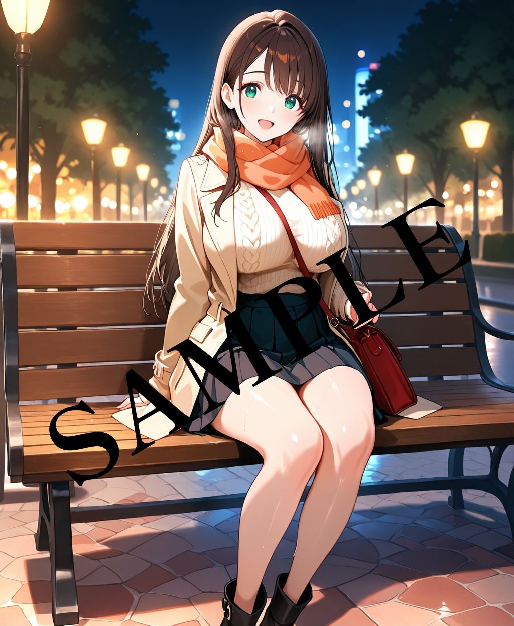 サンプル画像2:会社一美人の先輩と公園で露出デートした話(清楚美人OLのSEX体験記) [d_684597]