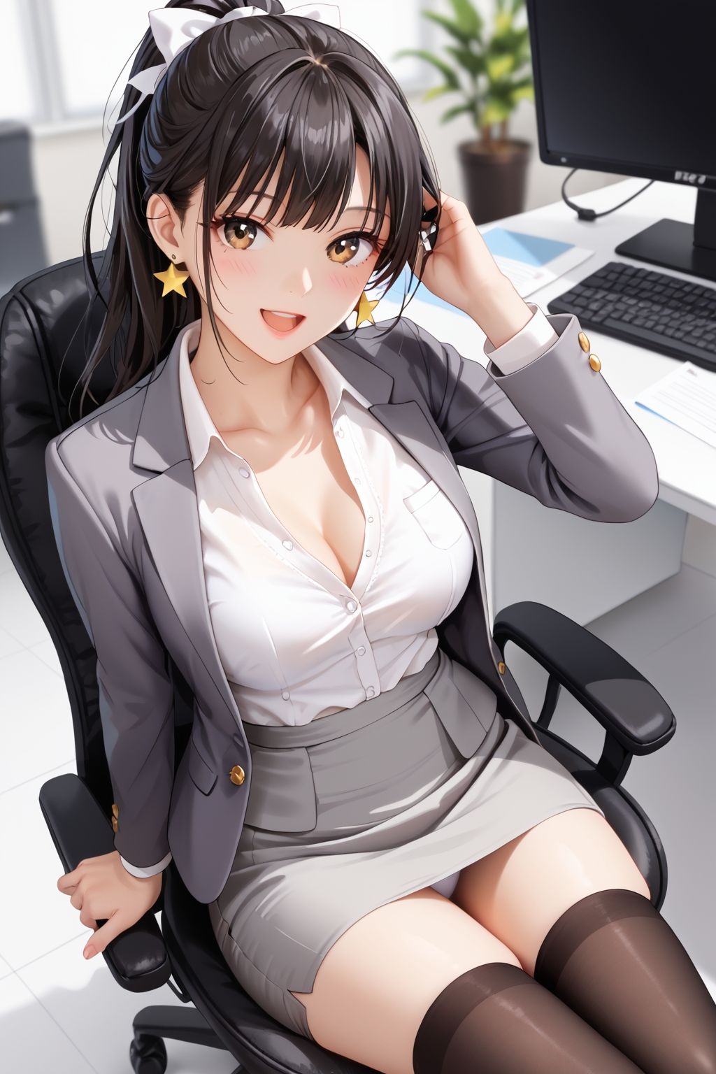 サンプル画像1:Office Lady Kaori(お野菜工場) [d_684654]