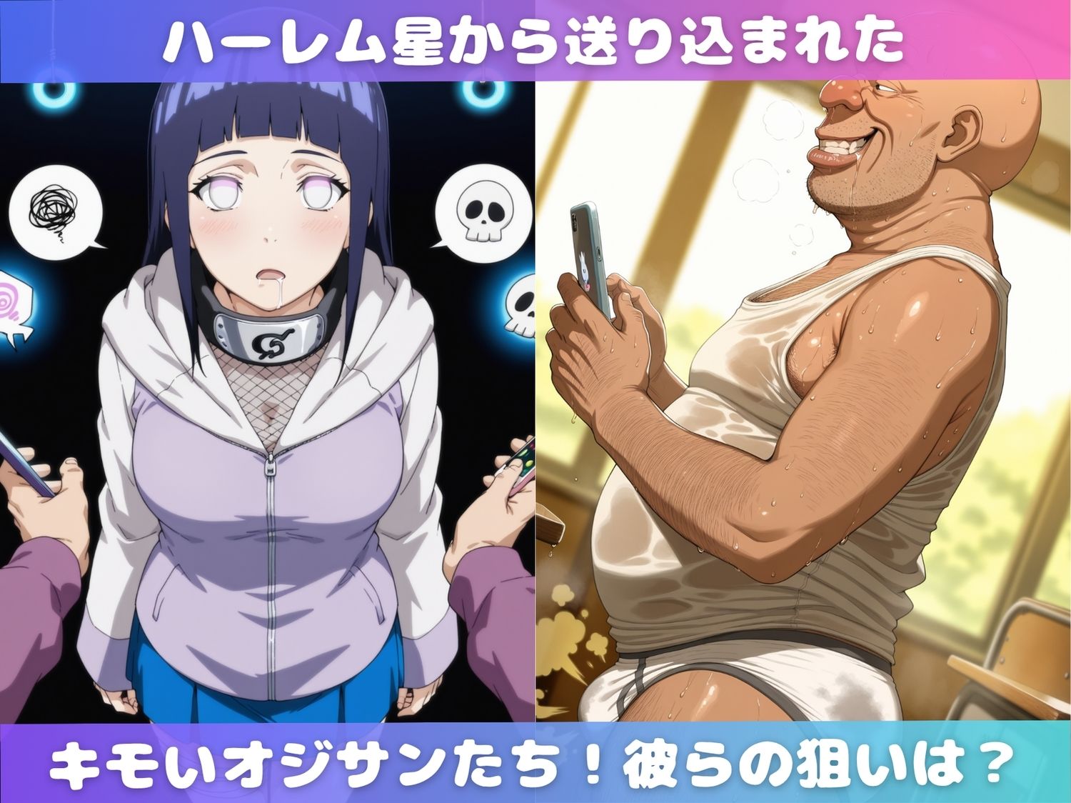 NAR●TOの娘たちがとにかくキモいオジサンから孕ませられるまでの記録 画像1