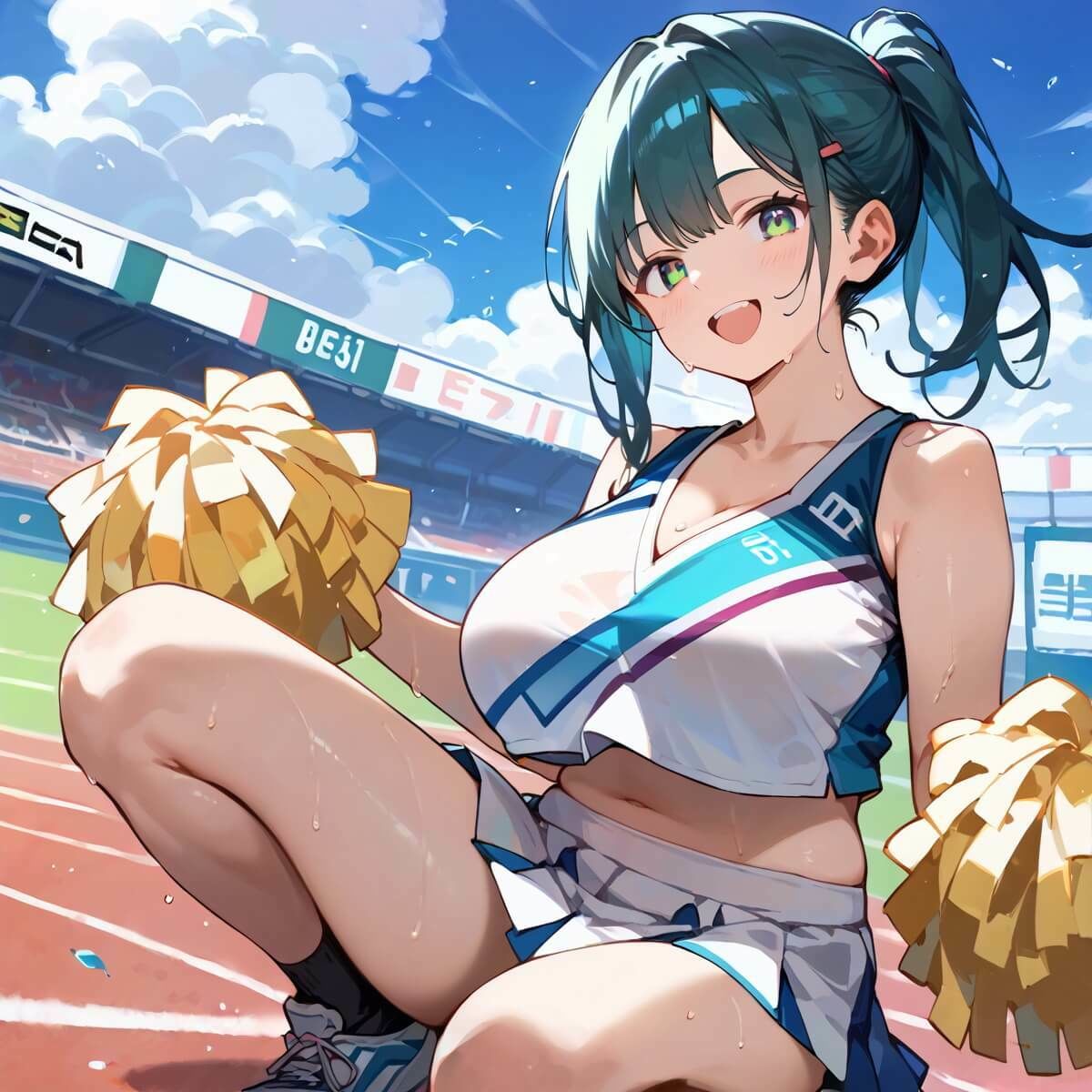 サンプル画像2:応援だけじゃ、物足りない！！エールは体で送ります！！！6【厳選CG210枚収録】(おねだり本舗) [d_684725]