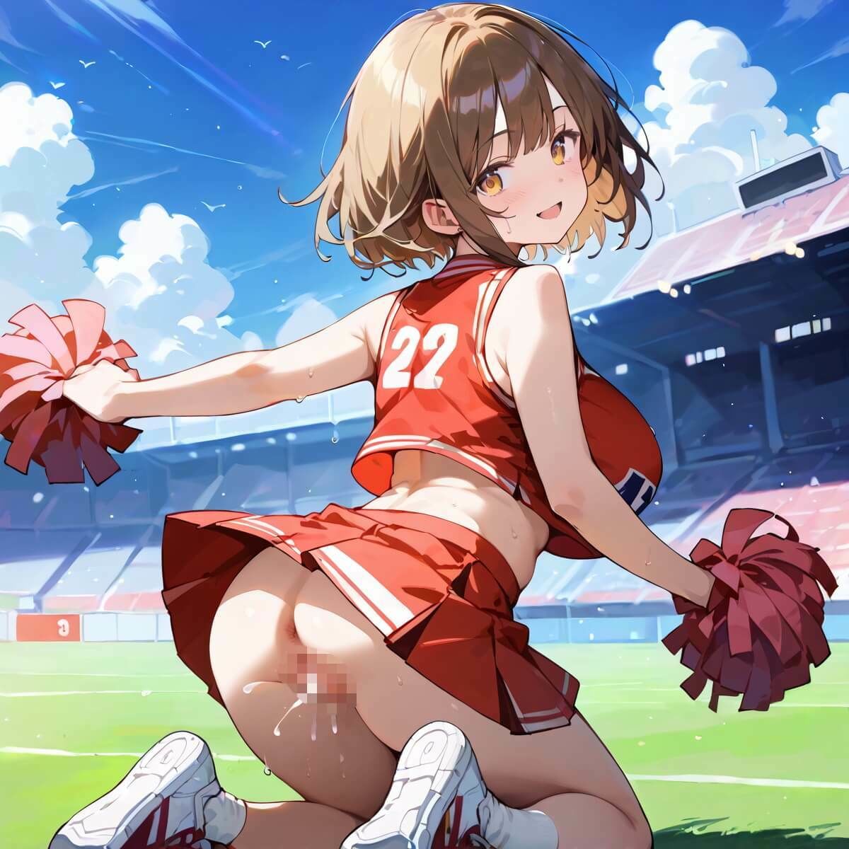 サンプル画像6:応援だけじゃ、物足りない！！エールは体で送ります！！！7【厳選CG210枚収録】(おねだり本舗) [d_684726]