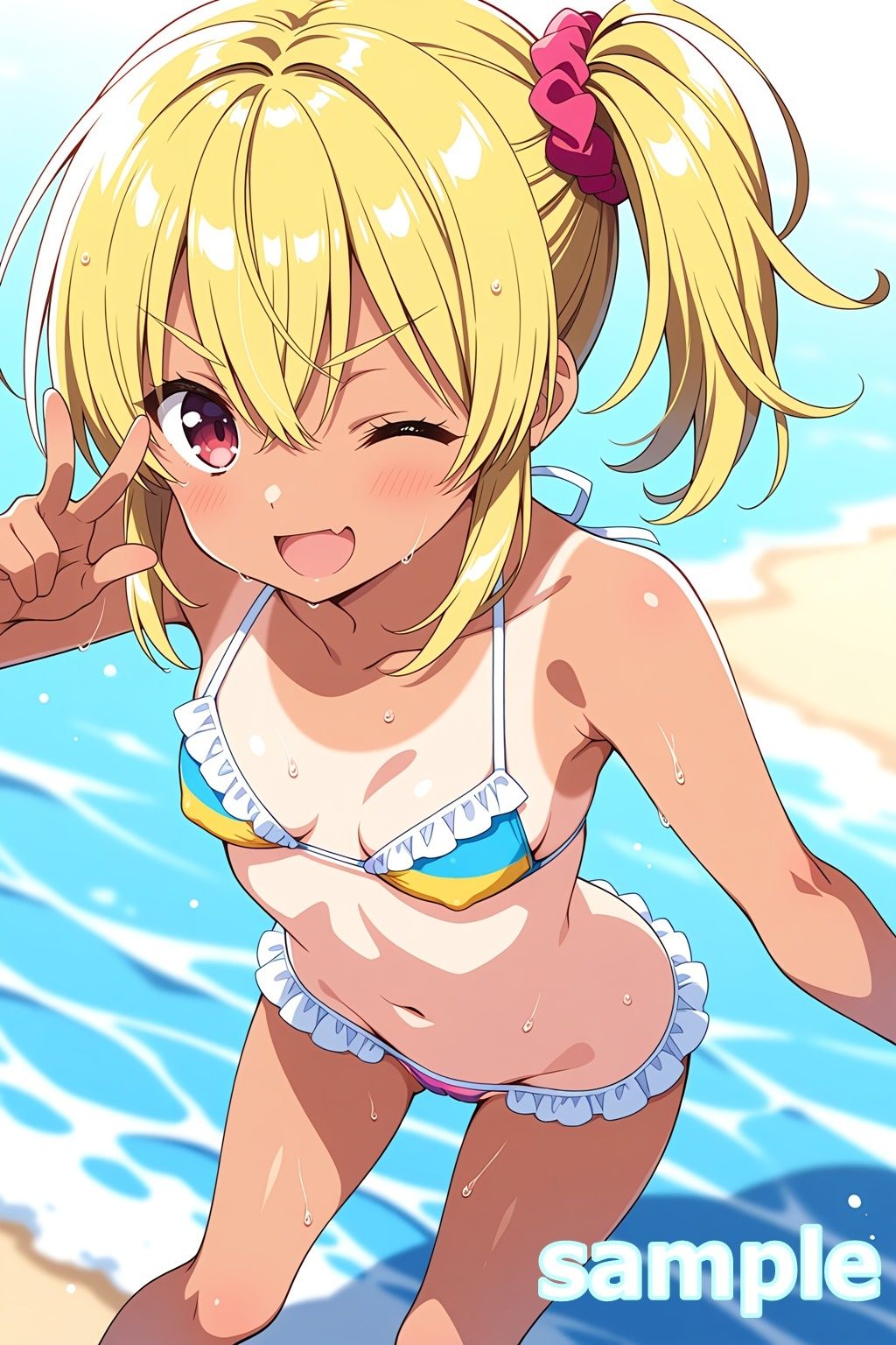 水着美少女イラスト集 〜ローライズビキニ編〜5