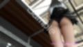 女子アナになった二階堂沙耶・早朝のニュース番組の冒頭でミニスカートでダンスすることを業務命令で強要される:Vol.005『ただの話題作りとのことで電源OFF（のはず）のカメラが4台、ローアングルから彼女のスカート内を覗き込むように設置されている:PV06_黒地ピンク水玉フルバックパンティで扇風機風チラ』