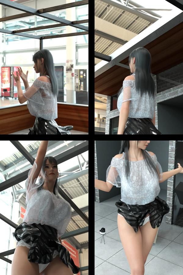 『理想の彼女を3DCGで作ります』から生まれたバーチャルアイドル「二階堂沙耶（にかいどうさや）」の女子アナ撮影風写真集:JoshiAna_01 画像2