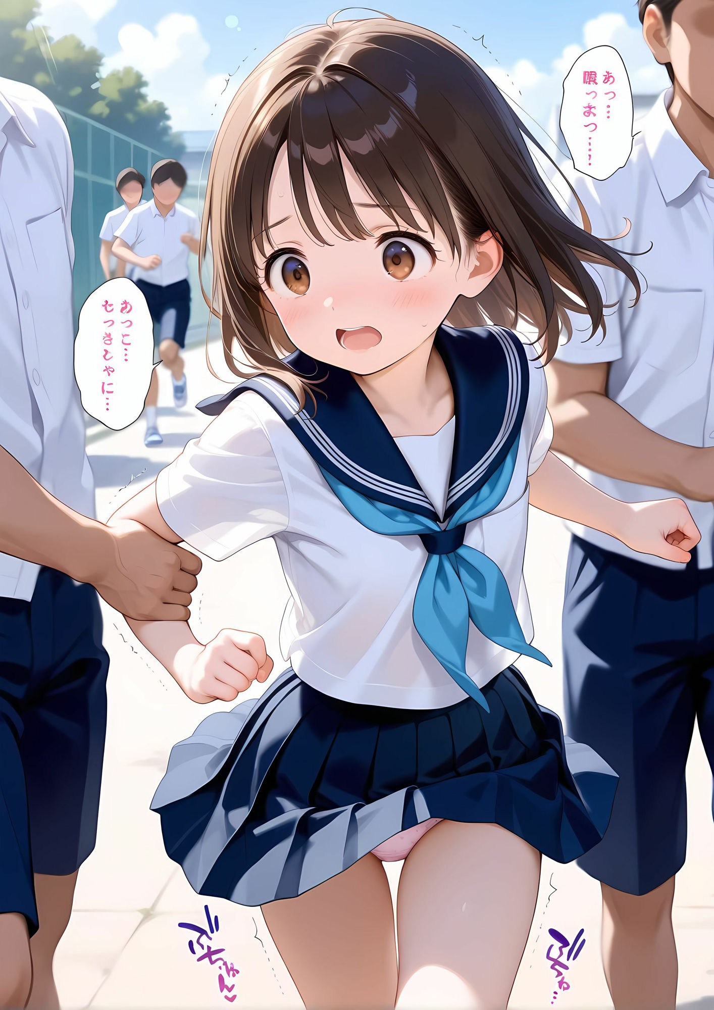 サンプル画像1:制服ハンター  〜狙われた学園祭〜(REVELLION) [d_684797]