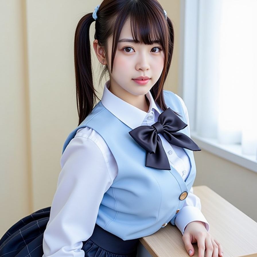 サンプル画像5:制服特化 vol.4 -AIグラビア写真集-(AIグラビア館) [d_684929]