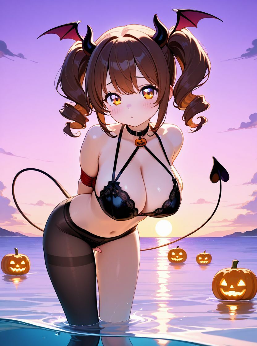 「ツインテサキュバスのハロウィンレッスン 〜可愛い悪魔のご奉仕〜」4