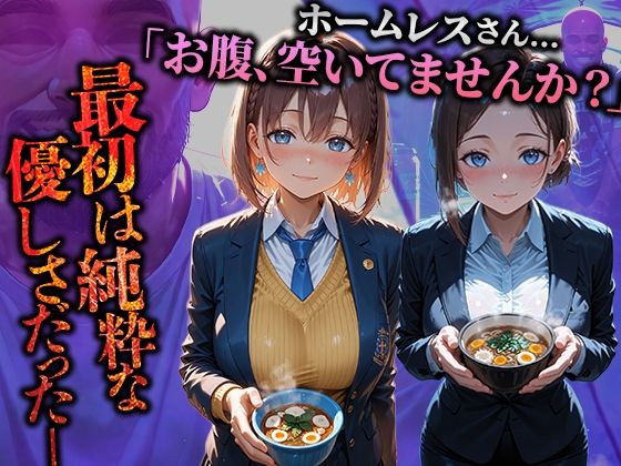 サンプル画像1:ホームレスを助けただけなのにII 月曜日のたわわ アイちゃん＆後輩ちゃん編(溶けるアイス) [d_685137]