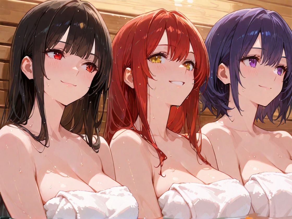 サンプル画像3:仕事終わりはサウナでしょー灼熱の大乱交ー(sacraちゃん) [d_685169]