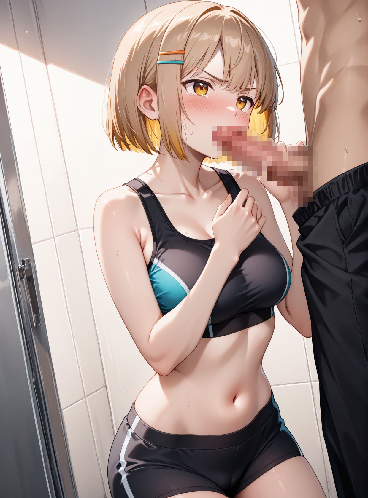 サンプル画像1:【女子校生】コートの裏取引 -顧問の性処理に堕ちた部員-(マスカット) [d_685345]