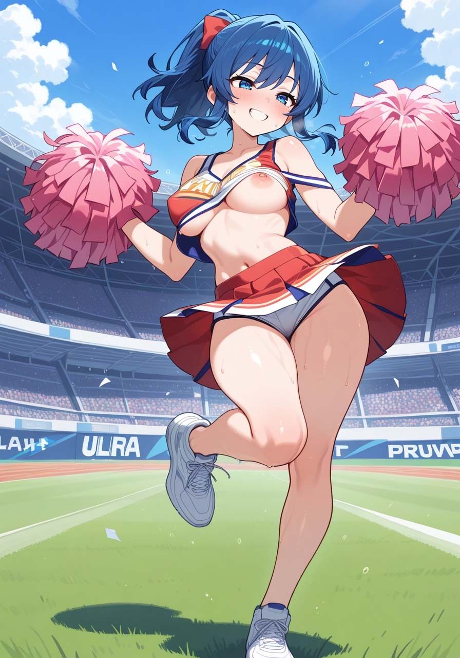 サンプル画像5:チラッとチアガール(AI beauty Lab) [d_685394]