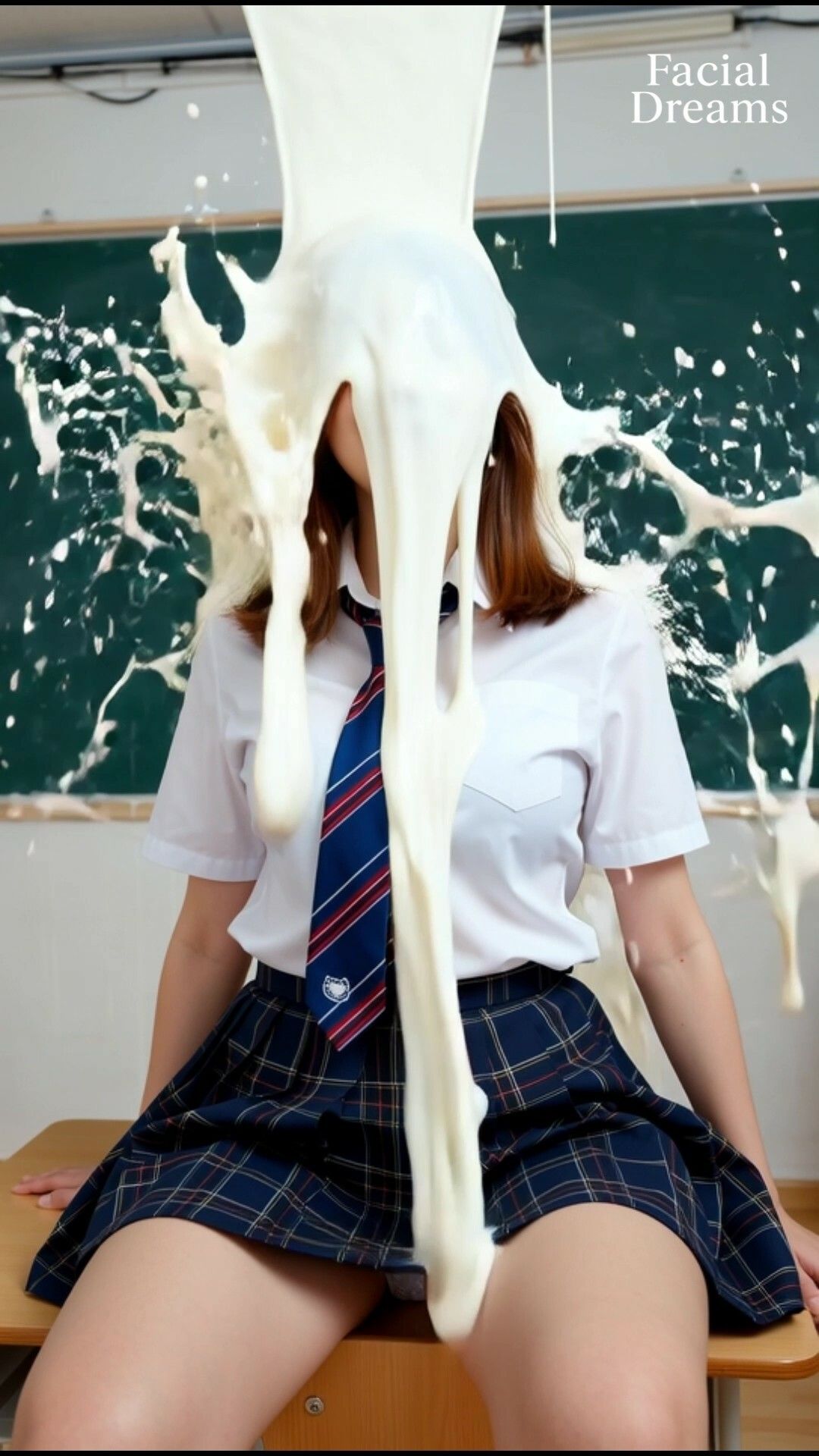 サンプル画像5:Fluid Dreams 白い講義の日 教室編（Uniform Style）(FacialDreams) [d_685514]