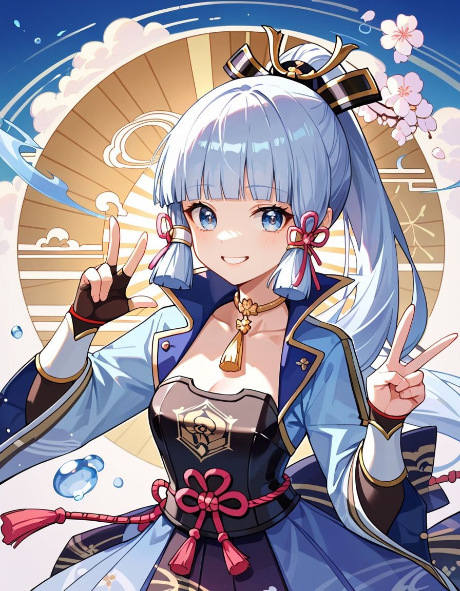 サンプル画像1:痴態がみえちゃう  神〇綾華編(AIart_ISUKO) [d_685520]