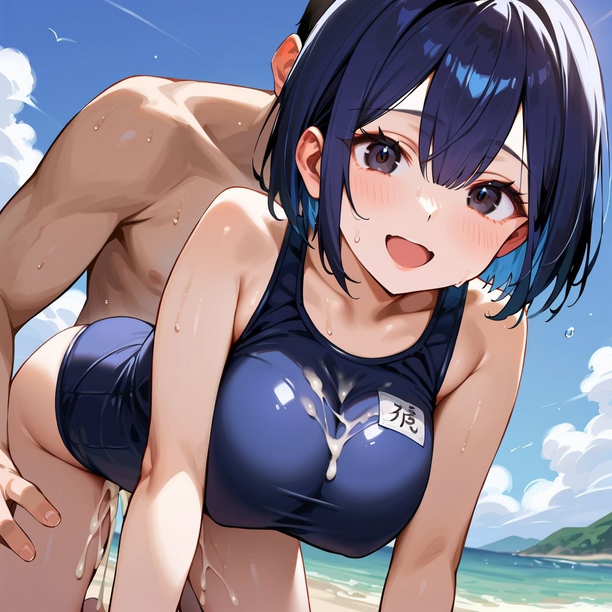 真夏の君と、ビーチサイド。1