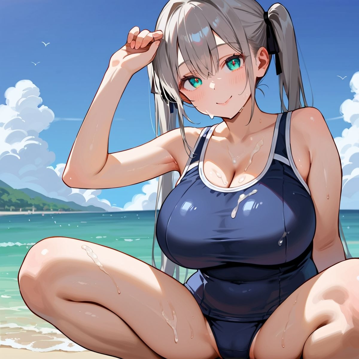 真夏の君と、ビーチサイド。54