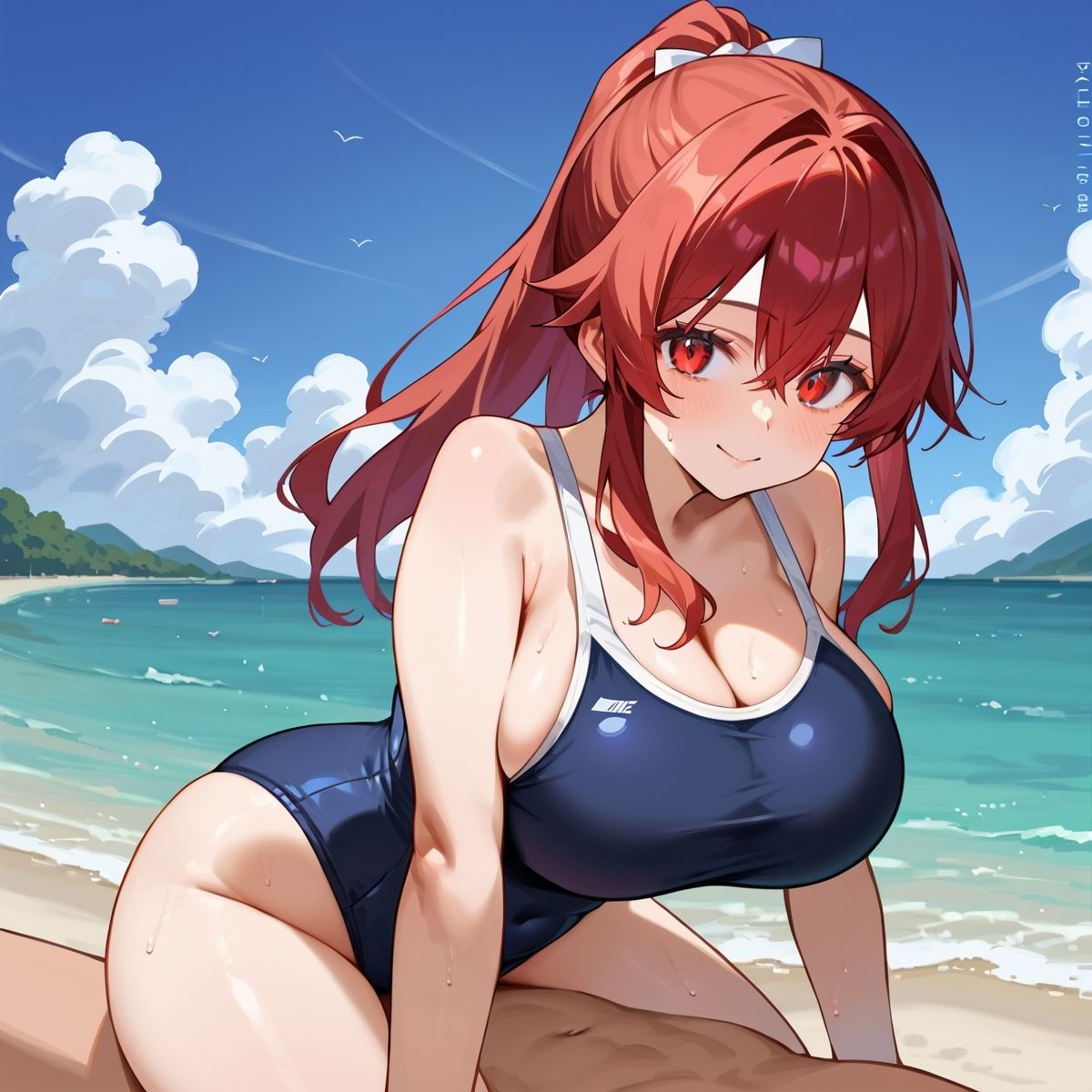 真夏の君と、ビーチサイド。55