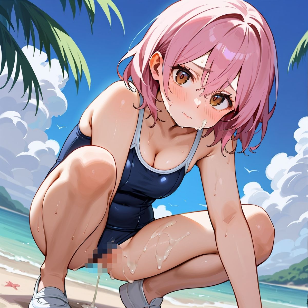 真夏の君と、ビーチサイド。66