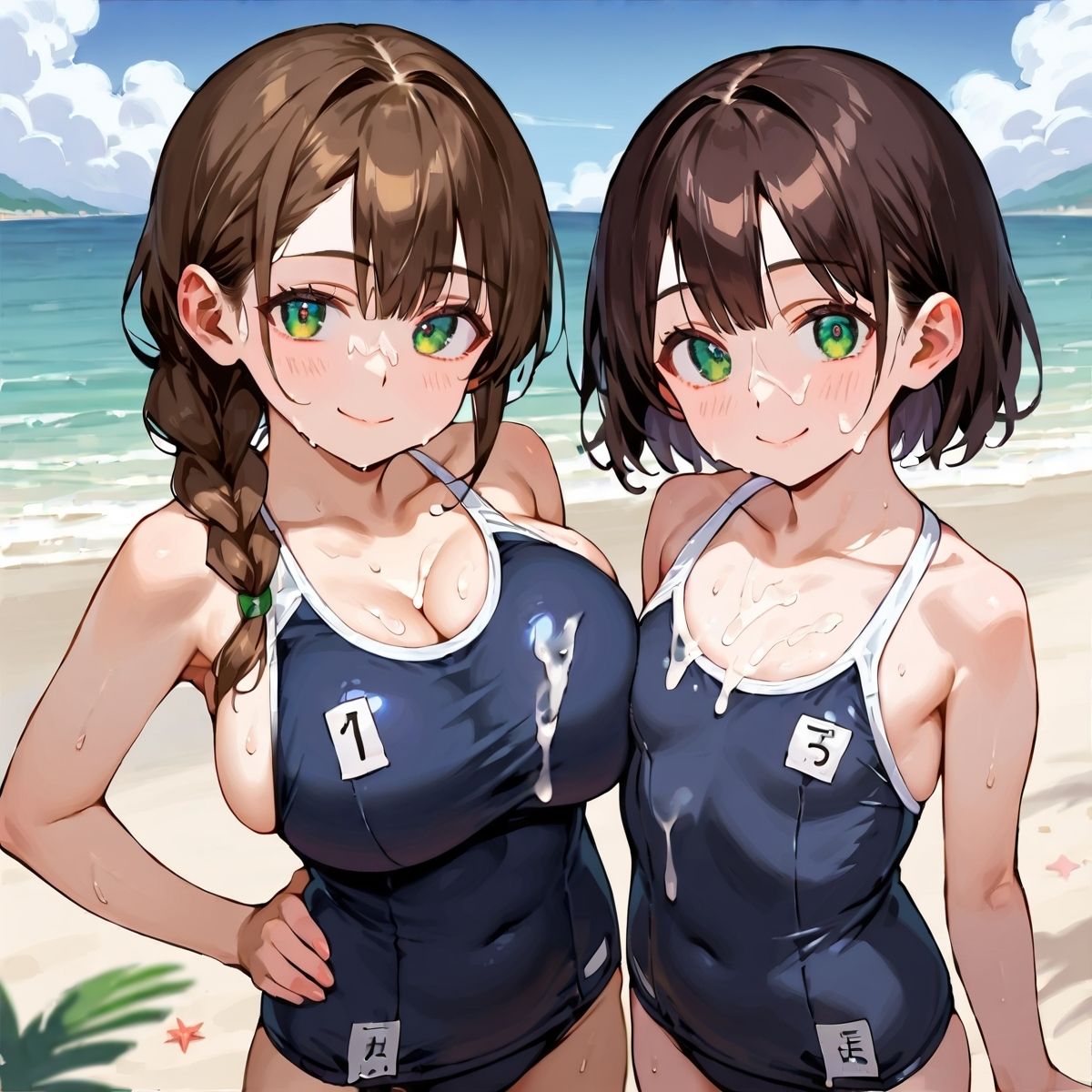 真夏の君と、ビーチサイド。69